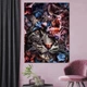 Картина Холстович Vild cat flowers 30x40 см. Интерьерная картина для офиса, гостиной, спальни, кухни - изображение 3