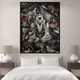 Картина Холстович White tiger 30x40 см. Картина с белым тигром для офиса, гостиной, спальни, интерьера - изображение 1