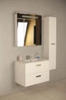 Тумба під умивальник ROCA VICTORIA BASIC 58.5x56.5x46см підвісна біла без умивальника A856575806 - зображення 3