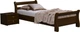 Кровать Estella Диана 80х200 ordf Массив Л2.5 Темный орех (7201394028) - изображение 1