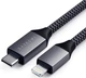 Кабель Satechi USB-C to Lightning Cable 1.8 m Space Gray (ST-TCL18M) - зображення 1