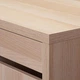 Комод на колесах IKEA MICKE 35х75 см білений дуб (204.926.95) - зображення 2