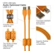 Кабель UDG Ultimate Audio Cable USB 2.0 A-B Orange Straight 1m (U95001OR) - изображение 2