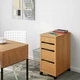 Комод на колесах IKEA MICKE 35х75 см імітація дуба (303.517.46) - изображение 2