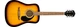 Гітара Fender FA-125 WN Sunburst - зображення 4