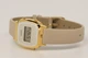 Жіночий годинник Casio LA-670WEFL-9EF Білий із золотавим/бежевим - зображення 2