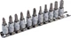 Набір насадок викруткових MASTERTOOL CRV 1/4" 11 шт (PH1/2/3/PZ1/2/3/H3/4/5/6/7) 78-1401 - изображение 1