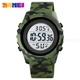Тактические военные часы Skmei Premium 57300 (Серия Military) Зеленые хаки с термометром D100 - изображение 1