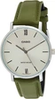 Наручные часы Casio MTP-VT01L-3BUDF Серебристые со светло-зеленым - изображение 1