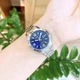 Наручные часы с водозащитой Casio MTP-V004D-2B UDF Синие с серым/стальным - изображение 4