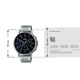 Стильний наручний годинник Casio MTP-E321D-1AVDF Чорний з сріблястим/сталевим - зображення 6