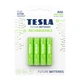 Аккумуляторы Tesla AAA GREEN+ RECHARGEABLE 800mAh / HR03 / BLISTER FOIL 4 шт. - изображение 1