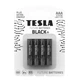 Батарейки Tesla AAA BLACK+ LR03 / BLISTER FOIL 4 шт. - изображение 1