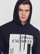 Худи мужское Armani Exchange 10902.21 2XL Темно-синее - изображение 4