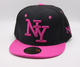 Кепка детская M&JJ NY (Snapback) Черный-Розовый (4012) - изображение 1