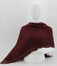 Шаль-Косынка Шотландка Зимняя M&JJ Бордо 140х140х220 см (8454) - изображение 3