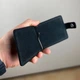 Зажим для денег на кнопке черный мужской Classic Button Black - изображение 5