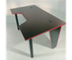 Стіл комп'ютерний геймерський ігровий DROM Square Black/Red - зображення 2