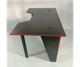 Стіл комп'ютерний геймерський ігровий DROM Square Black/Red - зображення 3
