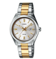 Женские часы Casio LTP-1302SG-7AVDF - серебристого цвета с золотистыми элементами. - изображение 2