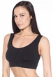 Топ жіночий на широких бретелях безшовний Classic top Nero S/M Чорний - зображення 1