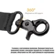 Повідець для собак Harness тактичний Чорний, 100-150см (039-BLACK) - зображення 4