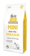 Сухой корм для взрослых собак миниатюрных пород Brit Care Mini Grain Free Hair & Skin 7 кг - изображение 1