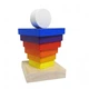 Деревянная игрушка Cubika Пирамида LD-14 8 деталей (15269) - изображение 3
