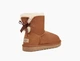 Уггі жіночі UGG Міні CLASSIC 2 BAILEY BOW Каштан (1016501CHE) 39р. - зображення 2