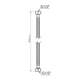 Шланг для води Thermo Alliance Standart 80 см NYLON 1/2"x1/2" ВВ TAS387W80 - зображення 2