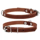Ошейник "CoLLaR" одинарный (ширина 20мм, длина 32-40см), коричневый - изображение 1