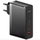 Мережевий зарядний пристрій Baseus GaN 5 Pro Fast Charger 2C + U 140 W Black (CCGAN140CE) - зображення 1