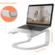 Подставка для ноутбука Duchy Aluminum Ergonomic Portable Silver - изображение 3