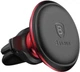 Автодержатель Baseus Magnetic Air Vent Car Mount Holder with cable clip Red - изображение 2