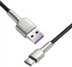 Кабель Baseus Cafule Series Metal Data Cable USB to Type-C 66W 1m Black - зображення 3