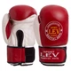 Перчатки боксерские Стрейч на липучке Лев 10 oz красные LV-4281 - изображение 1