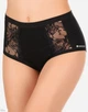 Женские высокие трусики с гипюром Jadea 534 Nero 54(4XL) Черный - изображение 3