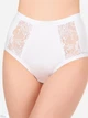 Женские высокие трусики с гипюром Jadea 534 Bianco 46(L) Белый - изображение 2