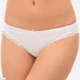 Женские трусы бразилиана с кружевом Sielei 1267 Bianco 40(XS) Белый - изображение 1