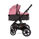 Детская коляска-трансформер Lorell Kids Lora set-1 3 в 1 ножной тормоз 68х88х32 см Розовый (10021282189-LR) - изображение 1