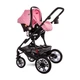 Детская коляска-трансформер Lorell Kids Lora set-1 3 в 1 ножной тормоз 68х88х32 см Розовый (10021282189-LR) - изображение 5