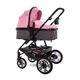 Детская коляска-трансформер Lorell Kids Lora set-1 3 в 1 ножной тормоз 68х88х32 см Розовый (10021282189-LR) - изображение 10