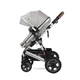 Детская коляска-трансформер Lorell Kids Lora set-1 3 в 1 ножной тормоз 68х88х32 см Серый (10021282115-LR) - изображение 6