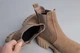 Жіночі демісезонні черевики з резинкою Челсі ShoesBand колір Латте натуральні замшеві всередині байка 36 (23,5 см) (S55881-5д) - зображення 10