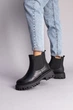 Женские зимние ботинки с резинкой Челси ShoesBand Черные натуральные кожаные внутри полушерсть 37 (24 см) (S86041з) - изображение 3