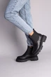 Женские зимние ботинки с резинкой Челси ShoesBand Черные натуральные кожаные внутри полушерсть 37 (24 см) (S86041з) - изображение 5