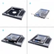 Фрейм-перехідник Grand-X HDD 2,5'' SATA2/SATA3 Slim 9,5mm (HDC-24С) - зображення 4