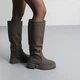 Сапоги женские Fashion Attraction 3852 38 размер 24,5 см Оливковый - изображение 4
