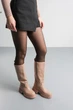 Сапоги женские Fashion Alvira 3799 40 размер 25,5 см Бежевый - изображение 8