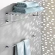 Держатель для полотенец с полкой GROHE Essentials Cube 40512001 600мм прямоугольный металлический хром - изображение 3